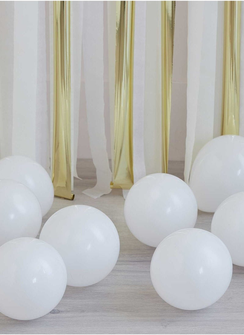 Ginger Ray White Balloons- 5 inch - Image 1