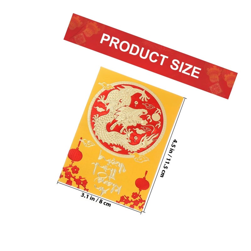Year Of Dragon Red Envelopes 30pcs Lucky Money Packets For Chinese New Year - Image 3