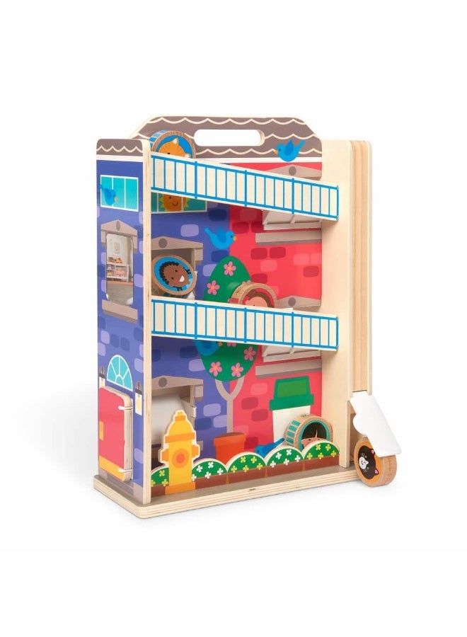 Melissa & Doug GO Tots Town House Tumble Toy - Image 1