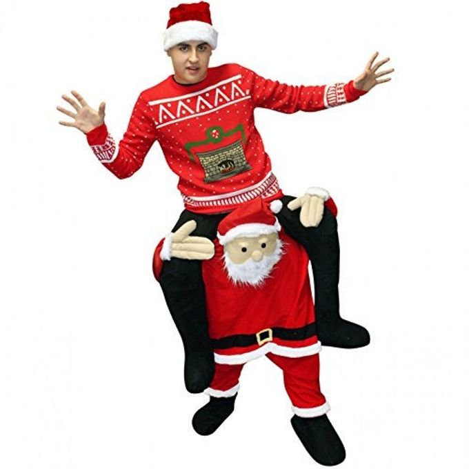MORPH Santa Costume Adult Piggyback, Santa Claus Costume, Piggy Back Christmas Costume Adult, Funny Costume Noel - Image 5