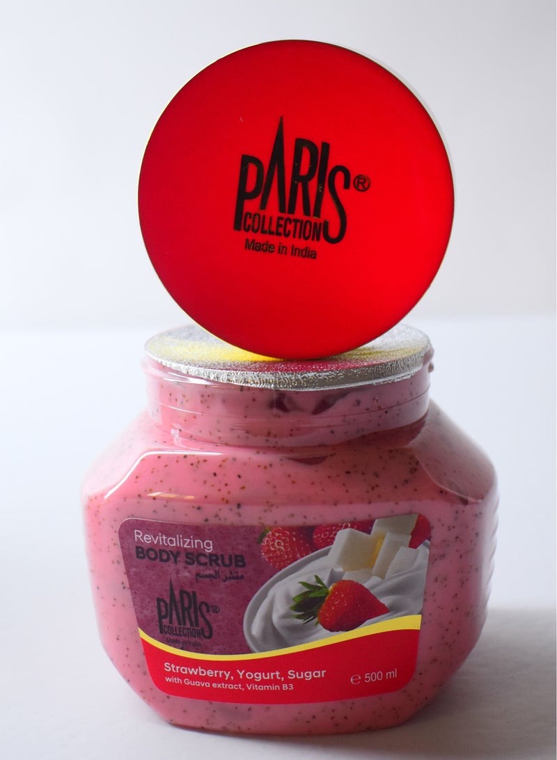 Paris Collection Strawberry Yogurt Scrub 500ml - Image 2