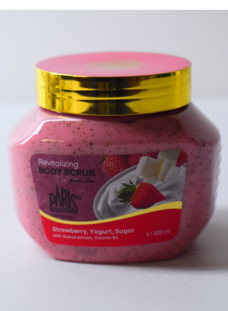 Paris Collection Strawberry Yogurt Scrub 500ml - Image 1