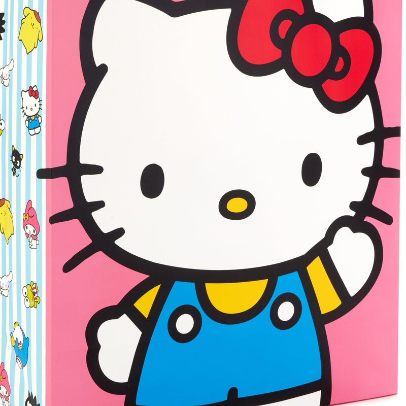 Hallmark Hello Kitty Gift Bag Bundle (2 Bags: 1 Large 13", 1 XL 15") for Birthdays, Back to School, Halloween - Image 5