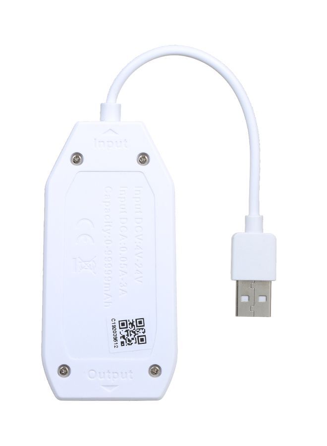 NIBEMINENT Digital USB Power Tester White 13centimeter - Image 3