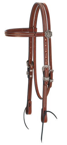 Weaver Leather unisex adult Browband Headstall, Brown, Horse US - Image 4