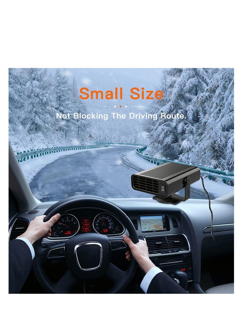 SYOSI - 12V Heater Fa Portable Car Heating Fan Window Defroster Demister Air Purifier Hot Golf Cart Truck Camping That Plugs Into Cigarette Lighter - Image 1