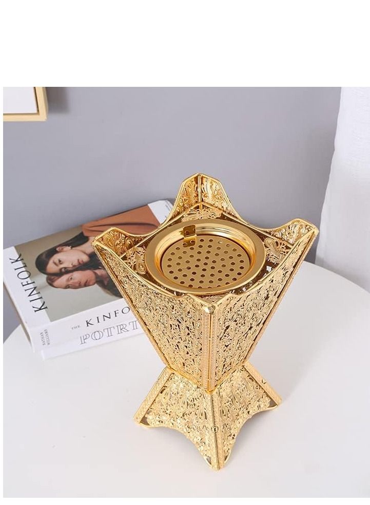 مبخرة فحم صقر معدني فاخر / مبخرة / حامل بخور للعود ، مخروط عصا البخور ، الراتنج ، البخور ، اللبان - Image 4