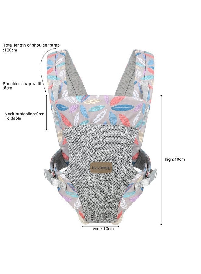 IULONEE Baby Carrier, Embrace Cozy 4-in-1 Infant Carrier Ergonomic Adjustable Holder Portable Convertible Front and Back Backpack Carry for Infants Toddlers Babies Girl and Boy 7-45 Pounds (Blue) - Image 4