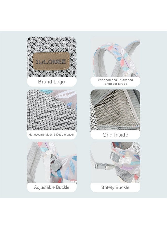 IULONEE Baby Carrier, Embrace Cozy 4-in-1 Infant Carrier Ergonomic Adjustable Holder Portable Convertible Front and Back Backpack Carry for Infants Toddlers Babies Girl and Boy 7-45 Pounds (Blue) - Image 1