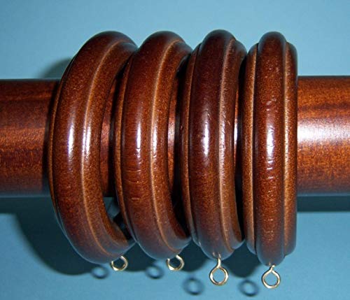 Kirsch Kirsch Wood Trends Rings for 2" Pole (4 each) (Coffee)  - Image 1