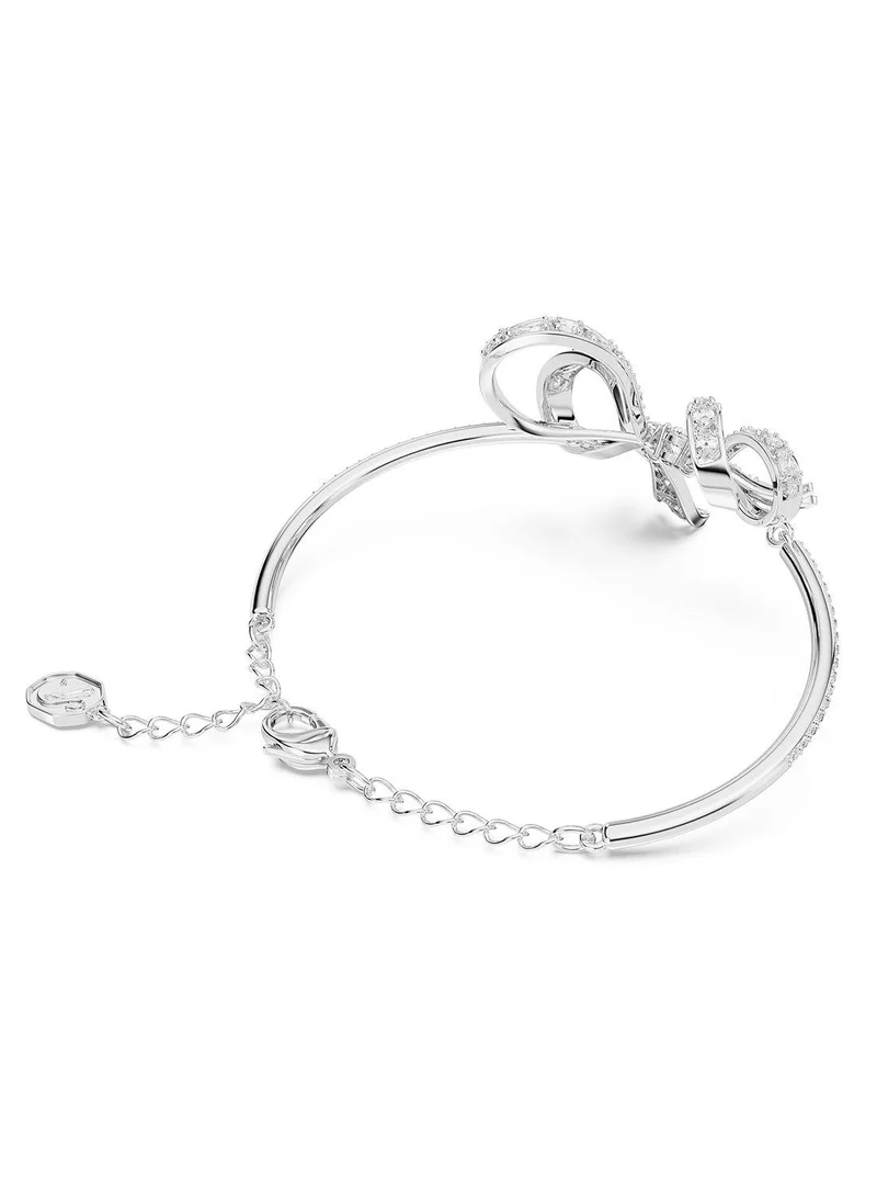 SWAROVSKI Volta Soft Bow Rhodium Plated Bracelet