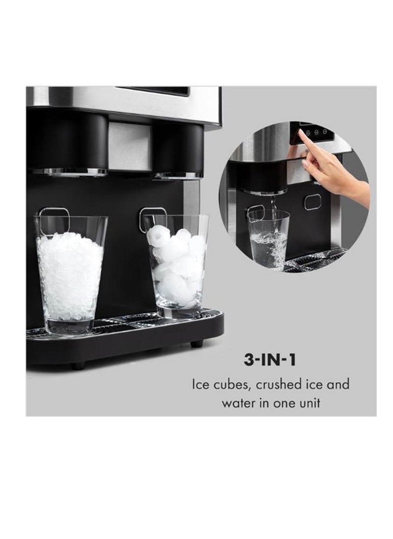 Desktop commercial home small ice crusher ice water three-in-one ice maker