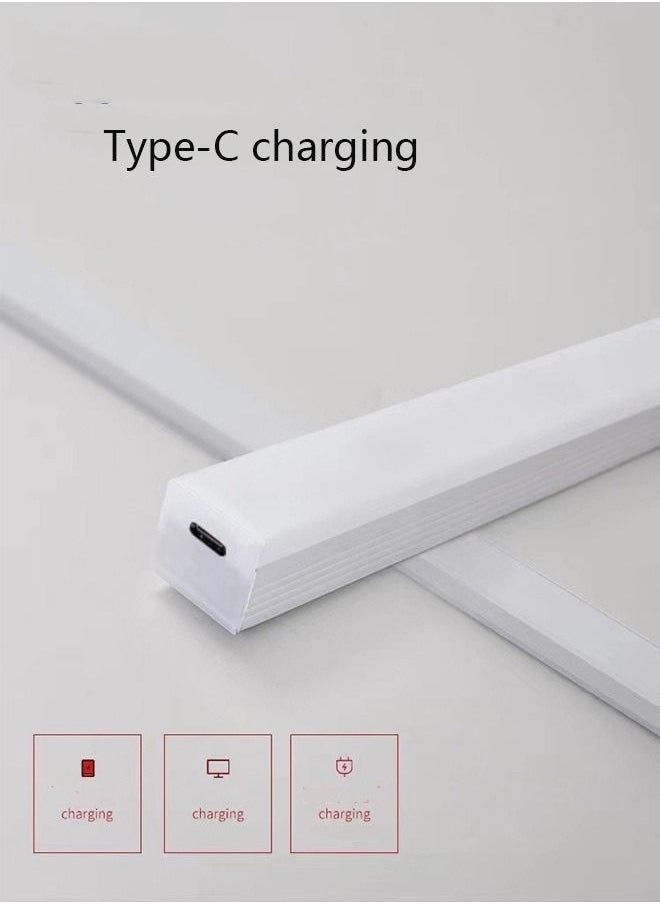 عبوتان من ضوء استشعار جسم الإنسان في الداخل، زاوية حثية 100 درجة، تعمل بمنفذ USB، ضوء النهار 3000K-6000K، شريط إضاءة LED للمطبخ، الخزانة، الرف، الخزانة 20 سم