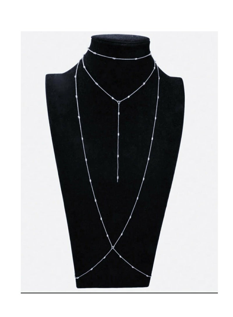 RA accessories Chain Body Silvery _belly Chain - Free Size  - Image 2