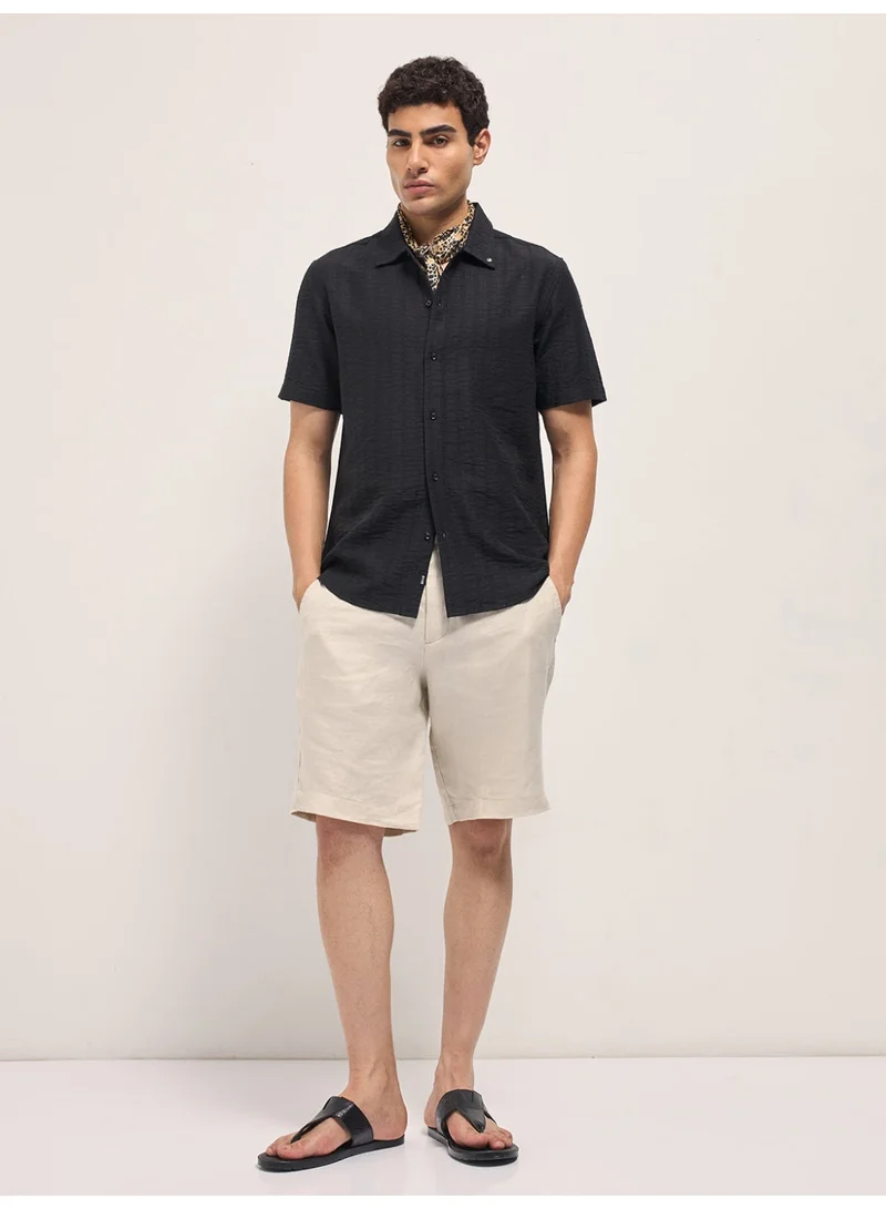 THE BEAR HOUSE  Men’s Classic Short Sleeve Casual Shirt – Lightweight, Breathable, and Designed for a Smart Yet Easygoing Look All Day Long for Men | Best Price UAE