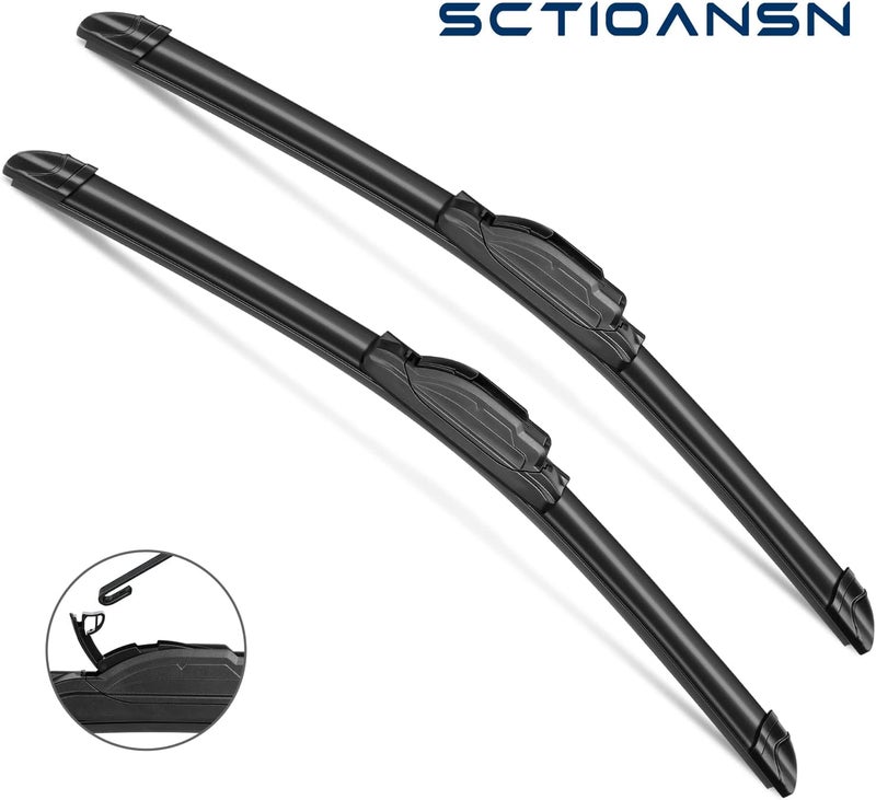 sctioansn 3-Piece Windshield Wiper Blade Set for Nissan Rogue and Pathfinder - 26"/17"/12" - Image 2