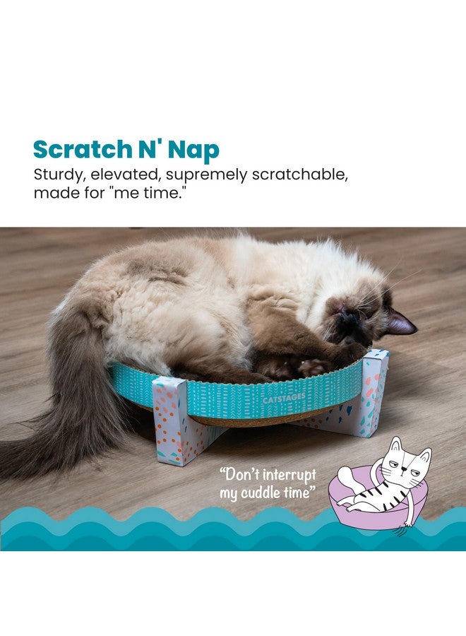 Catstages Scratch, Snuggle & Rest Corrugated Cat Scratcher With Catnip - Image 2