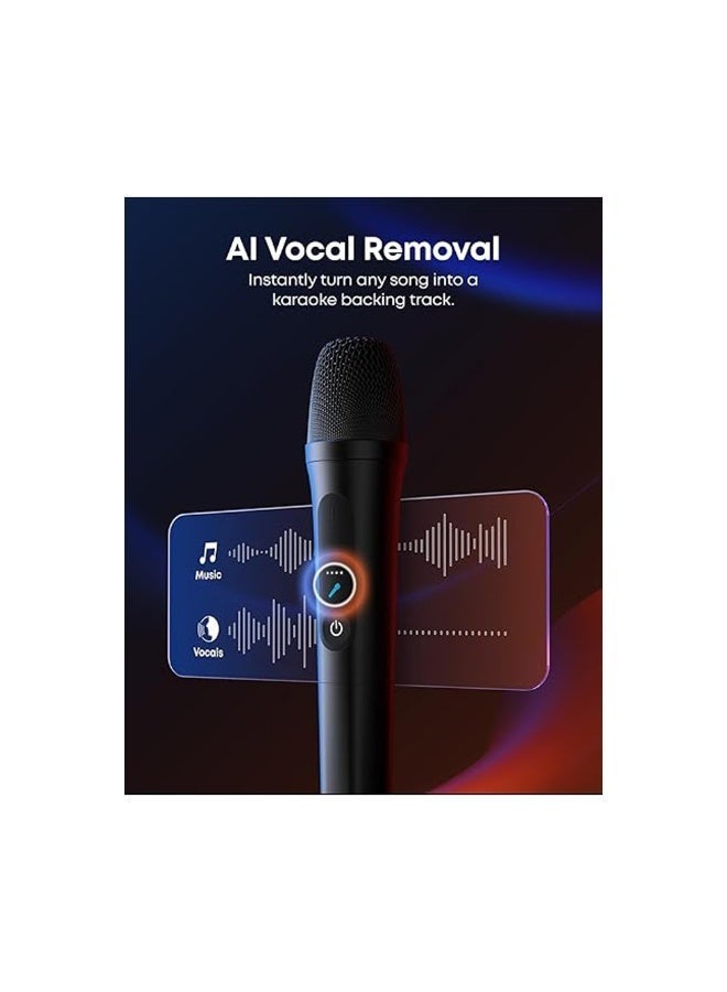 أنكر ساوندكور ريف 3S مكبر صوت حفلات لاسلكي بتقنية AI Karaoke، قدرة 200 وات، مع ميكروفونين لاسلكيين، إلغاء صوت المغني بالذكاء الاصطناعي، عرض إضاءة متزامن، بلوتوث 5.3، مقاوم لرذاذ الماء IPX4 - Image 5
