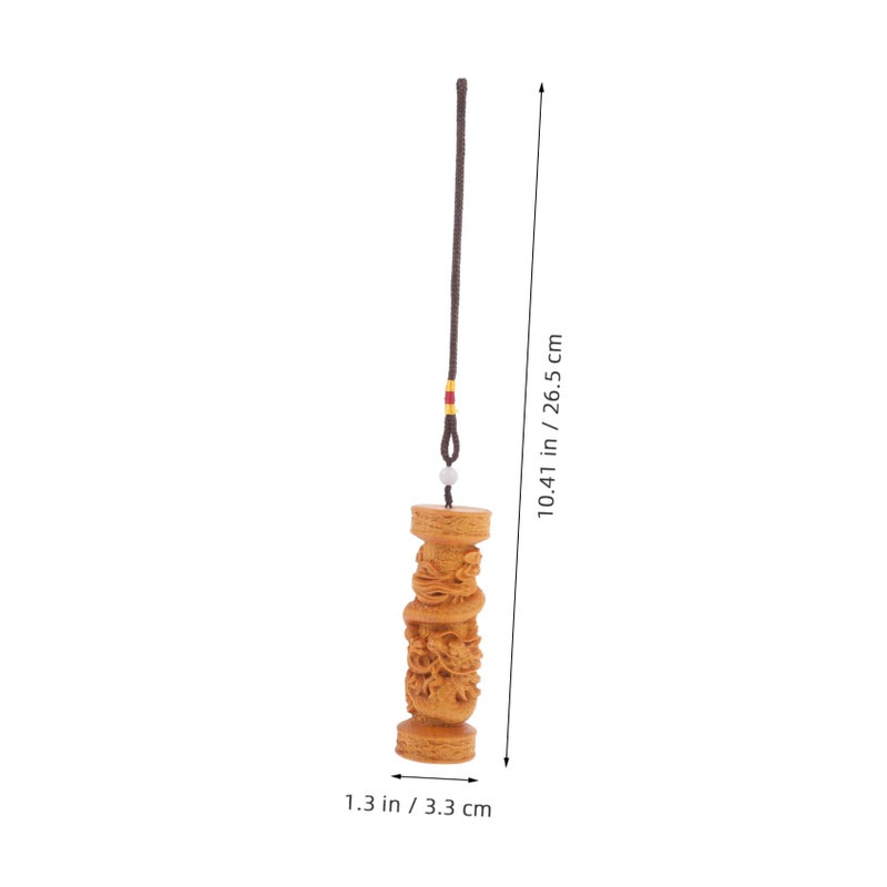 Wooden Hanging Car Ornament Pendant Charm for Keychain Decoration - Image 3