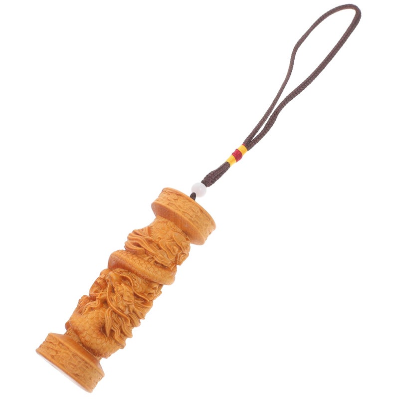 Wooden Hanging Car Ornament Pendant Charm for Keychain Decoration - Image 2