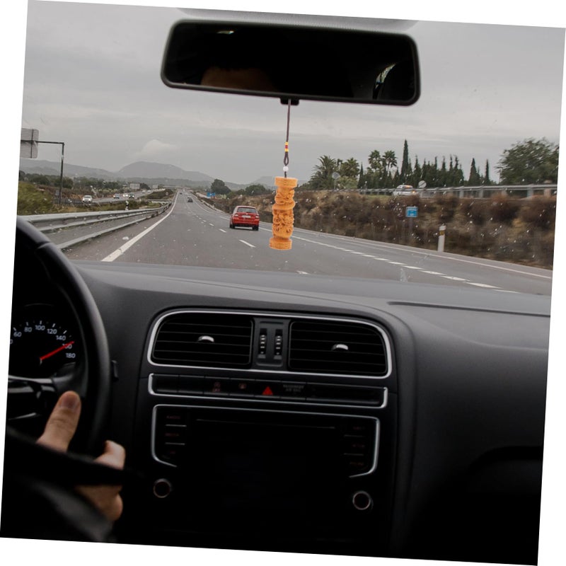 Wooden Hanging Car Ornament Pendant Charm for Keychain Decoration - Image 5