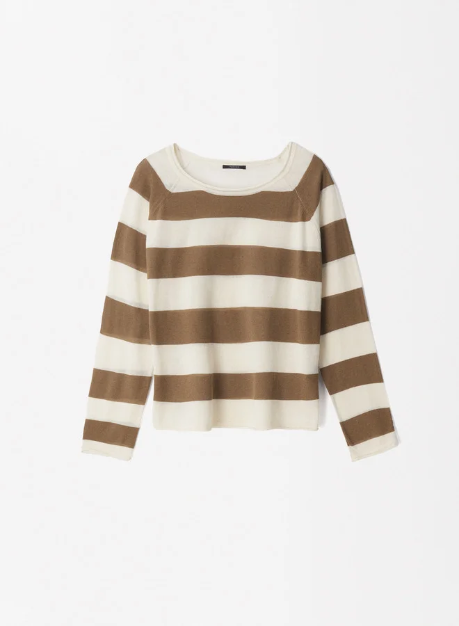 PARFOIS Striped Knit Sweater