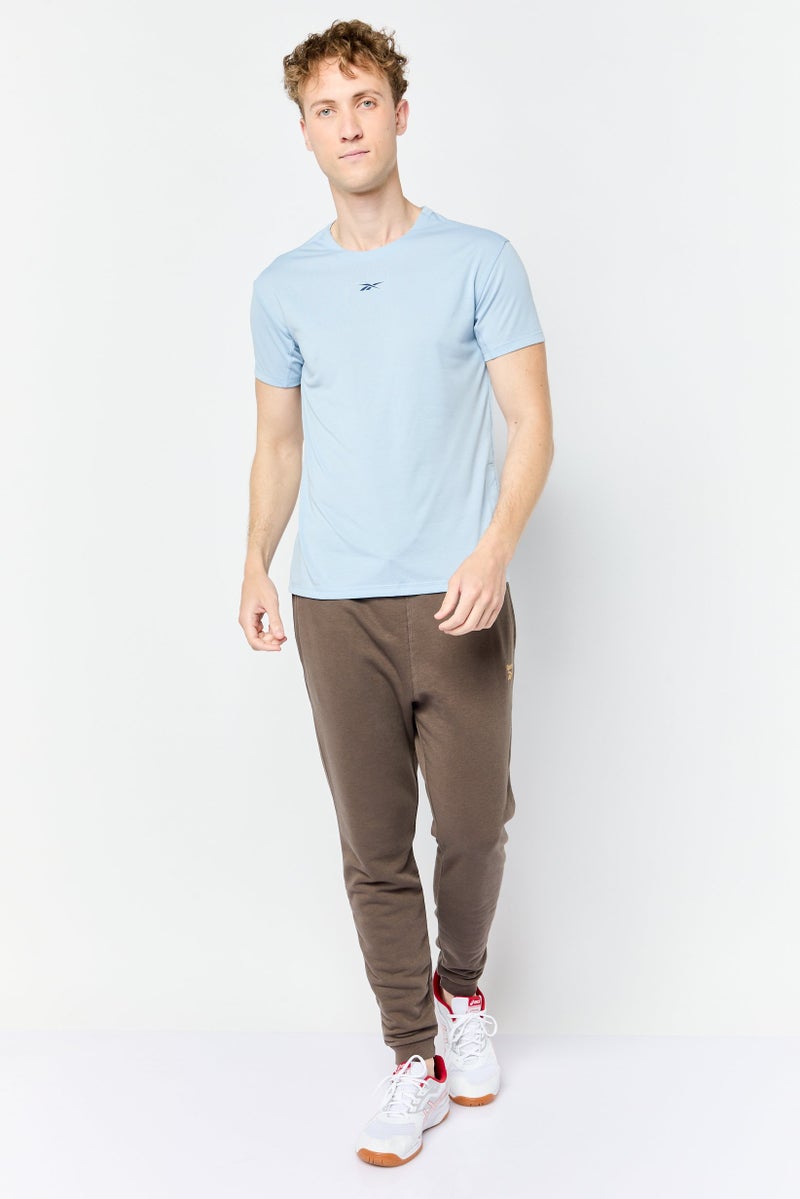 Reebok Men Sportswear Fit Short Sleeve Outdoor T-Shirt, Ash Blue - Image 3