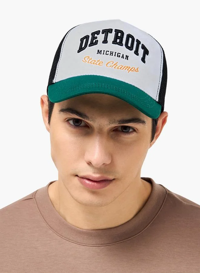 Splash FAV Men Cap with Detroit Embroidered Design
