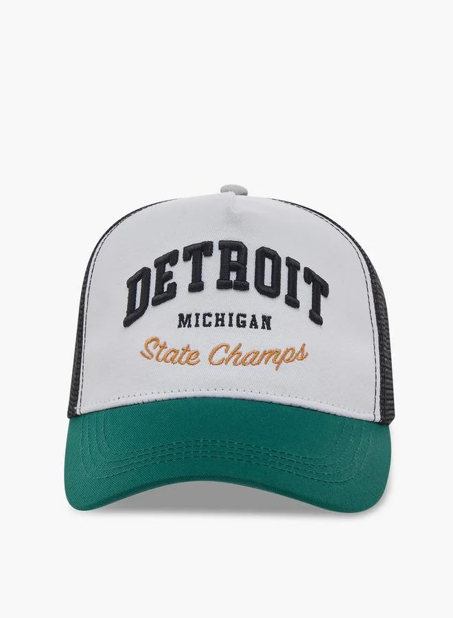 Splash FAV Men Cap with Detroit Embroidered Design