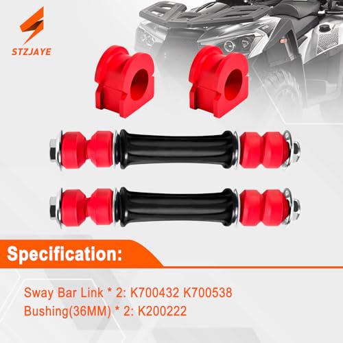 STZJAYE K700432 K700538 K200222 Sway Bar Links with Bushings 36MM, Stabilizer Bar Bushing Kit Compatible with Escalade, for Chevy for Silverado for Suburban, for GMC for Sierra for Yukon - Image 2