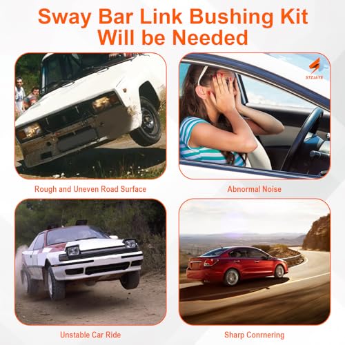 STZJAYE K700432 K700538 K200222 Sway Bar Links with Bushings 36MM, Stabilizer Bar Bushing Kit Compatible with Escalade, for Chevy for Silverado for Suburban, for GMC for Sierra for Yukon - Image 5