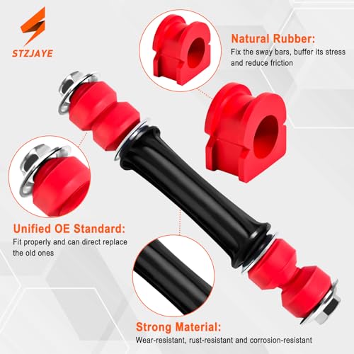 STZJAYE K700432 K700538 K200222 Sway Bar Links with Bushings 36MM, Stabilizer Bar Bushing Kit Compatible with Escalade, for Chevy for Silverado for Suburban, for GMC for Sierra for Yukon - Image 4