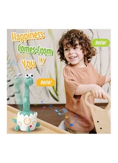 Y&D Light up Dancing Talking Dinosaur Toys, Electronic Shake Interactive Glowing Toy Wriggle Singing Recordable Toy, 14” Funny Mimicking Speaking Creative Birthday Gift for Kids  - Image 2