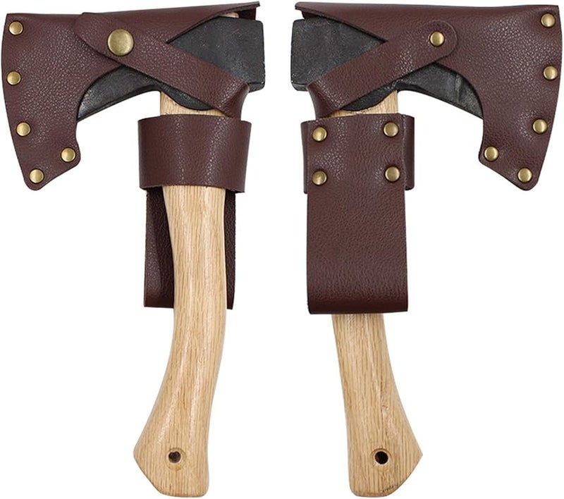 غطاء رأس الفأس العالمي من الجلد الصناعي والمعدن مع غطاء مقبض للبستنة - Image 4