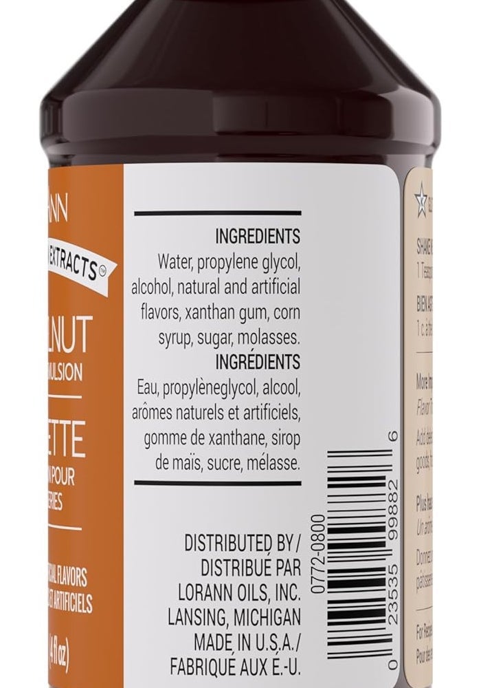 LorAnn Oils Hazelnut Bakery Emulsion: True Essence, Ideal for Boosting Fruit Tones in Cakes, Cookies & Desserts, Gluten-Free, Keto-Friendly, Extract Substitute Essential for Your Kitchen, 4 Oz - Image 3