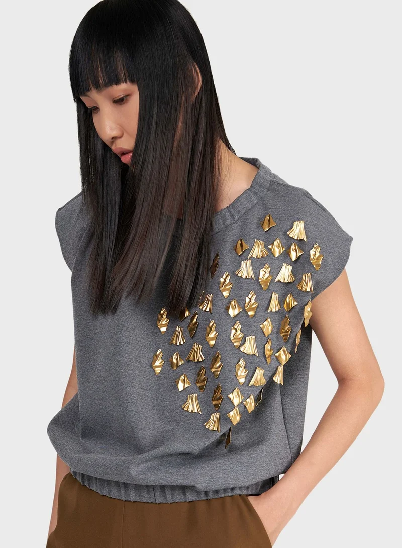 leem Drop Shoulder Top
