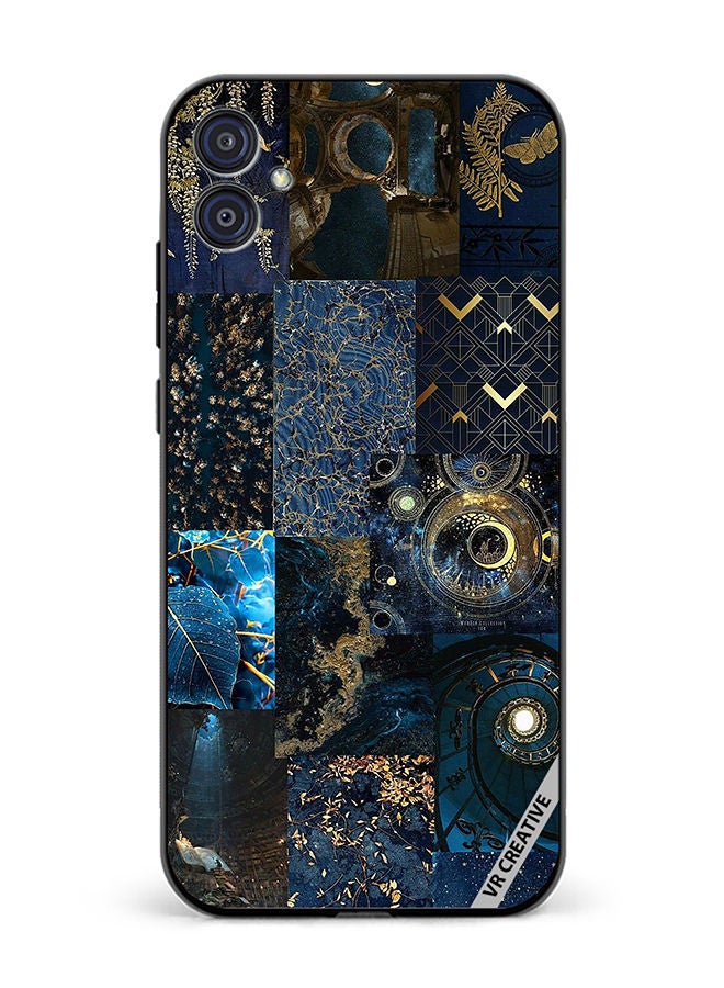 VR CREATIVE Protective Case Cover For Samsung Galaxy M04/F04 Blue Neon College Design Multicolour - Image 1