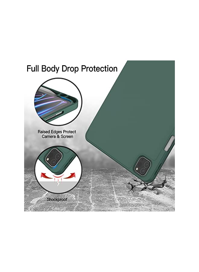 Jetech حافظة لجهاز iPad Pro مقاس 11 بوصة (موديل 2022/2021/2020) مع حامل قلم رصاص، تدعم شحن القلم الثاني، غطاء رفيع للكمبيوتر اللوحي مع ظهر ناعم من مادة TPU، خاصية الإيقاظ/النوم التلقائي (أزرق ضبابي) - Image 3