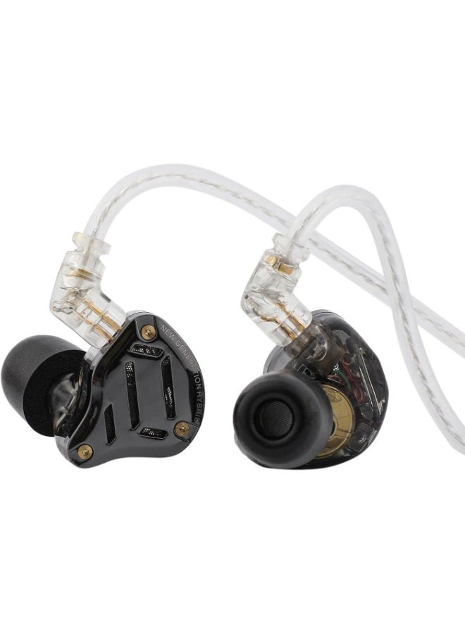 KZ ZS10 PRO 2 iem In Ear Monitor, 1DD+4BA Hybrid Wired 3.5mm Earphone Earbuds with 4-Level Tuning Switch, 3-Way Crossover, Silver-Plated Cable for Musicians, Audiophiles & Gamers (With Mic) - Image 1