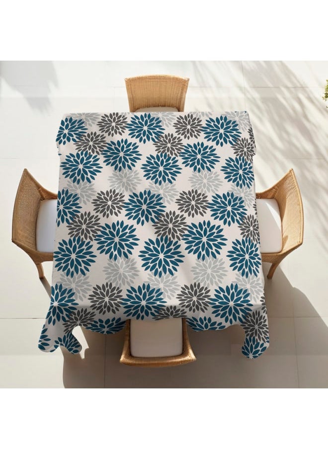Intex Curtains House Linen Velvet Floral Tablecloth - Textured Fabric For Dining, Special Occasions & Home Decor – Ultra-Soft, Wrinkle-Resistant - 1 Piece  - Image 3