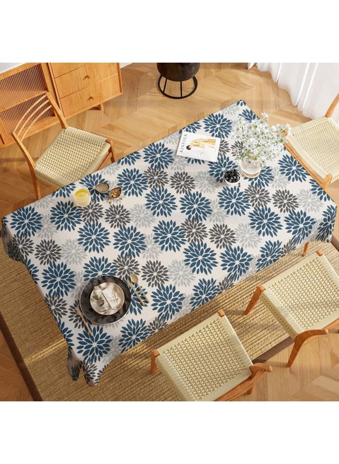 Intex Curtains House Linen Velvet Floral Tablecloth - Textured Fabric For Dining, Special Occasions & Home Decor – Ultra-Soft, Wrinkle-Resistant - 1 Piece  - Image 2