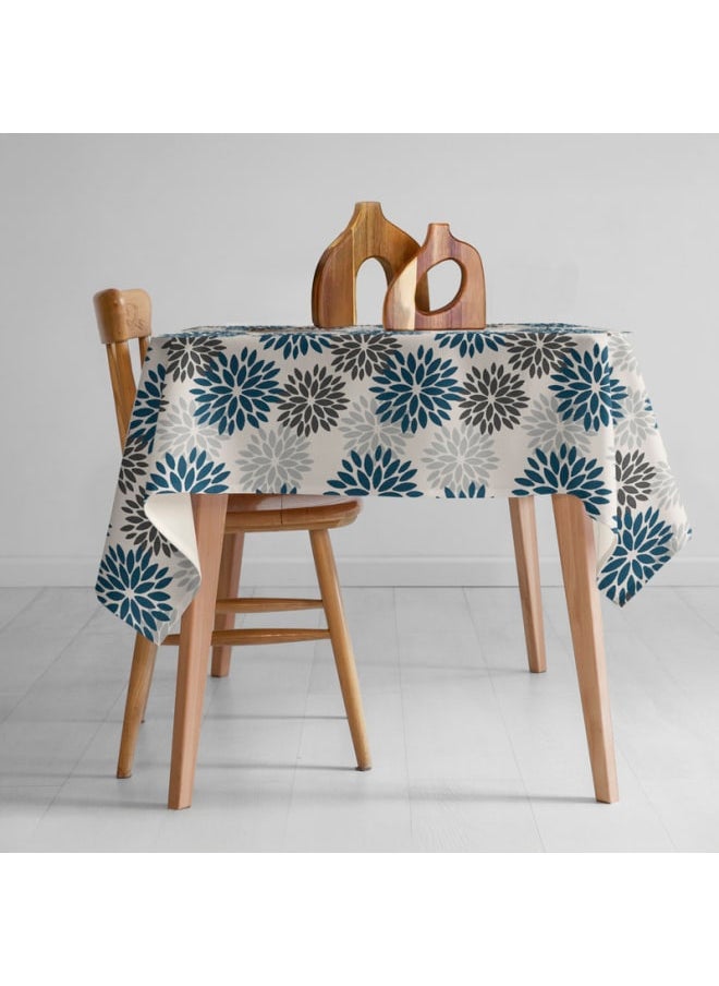 Intex Curtains House Linen Velvet Floral Tablecloth - Textured Fabric For Dining, Special Occasions & Home Decor – Ultra-Soft, Wrinkle-Resistant - 1 Piece  - Image 4