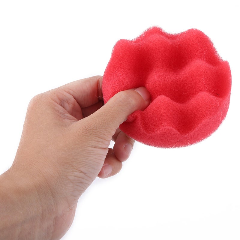 Car Polisher Kit: 10Pcs Washable Reusable Sponge & Woolen Buffing Pads - Quick Pad Change With Adhesive Backing & Drill Adapter for Car Polishing Detailing Enthusiasts - Image 1
