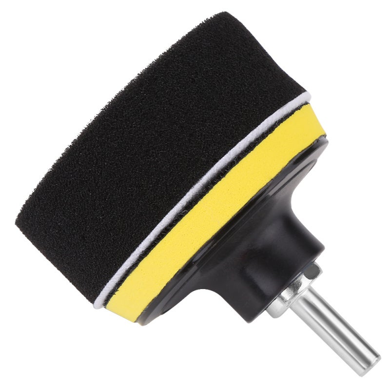 Car Polisher Kit: 10Pcs Washable Reusable Sponge & Woolen Buffing Pads - Quick Pad Change With Adhesive Backing & Drill Adapter for Car Polishing Detailing Enthusiasts - Image 4