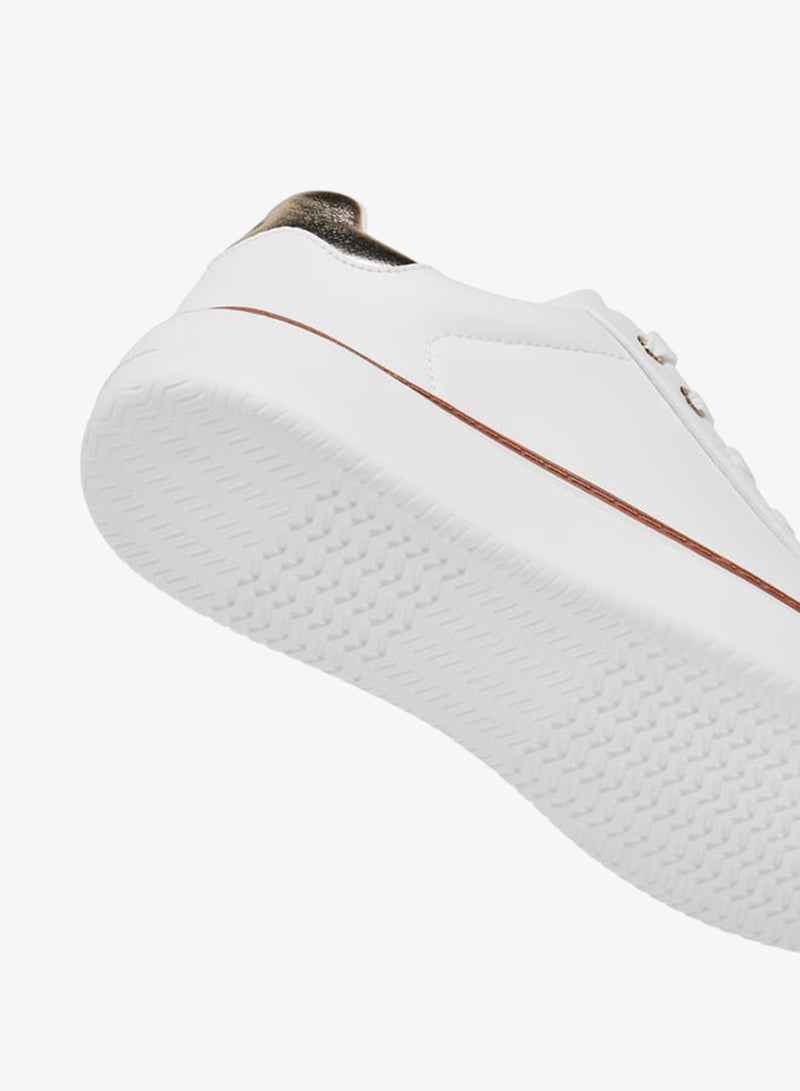 Celeste Women's Metallic Sneakers with Lace-Up Closure - Image 5