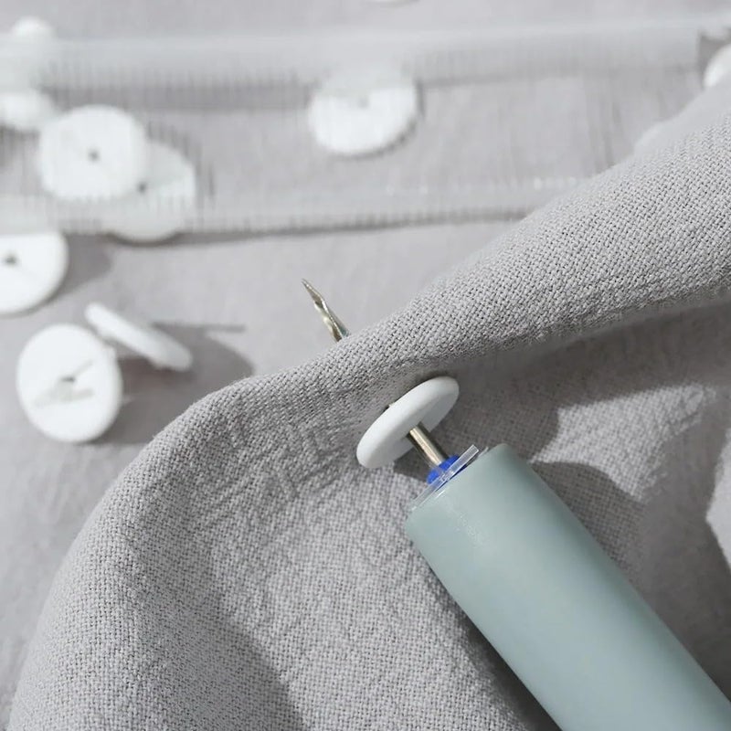 "Imported Sheet Clip Syringe Set + 300 Pcs Plastic Fastener + 24 Buttons - Stability and Beauty for Bedding and Sheets "