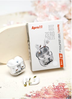 Generic Transparent Bluetooth Headset True Wireless Smart Noise Cancelling Earbuds Sports E-sports Battery Life White For iPhone, Android  - Image 2