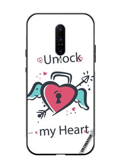 VR CREATIVE Protective Case Cover For OnePlus 7 Pro Unlock My Heart Design Multicolour  - Image 1