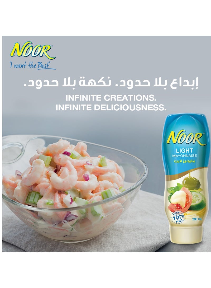 Noor Light Mayonnaise Squeezy Bottle 295ml - Image 2