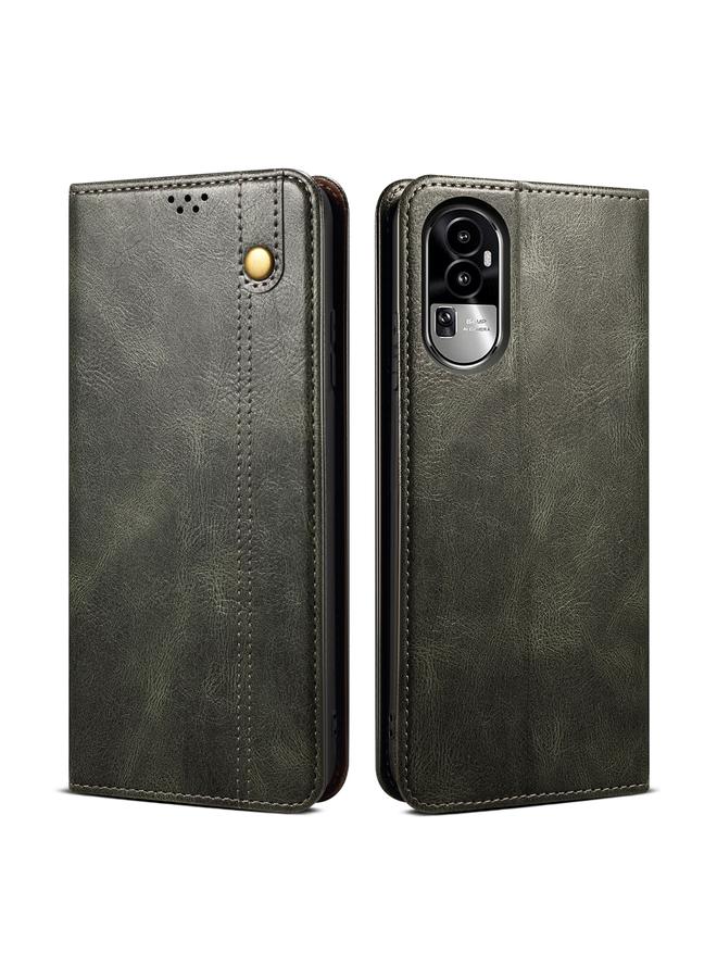 S-TOP Case For OPPO Reno10 Pro+ Global Oil Wax Crazy Horse Texture Leather Phone Case - Image 1